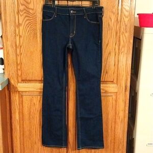 Old Navy Mid-Rise Boot Cut Denim Jeans‎ Size 10 NWOT Dark Blue Rinse 5 Pocket